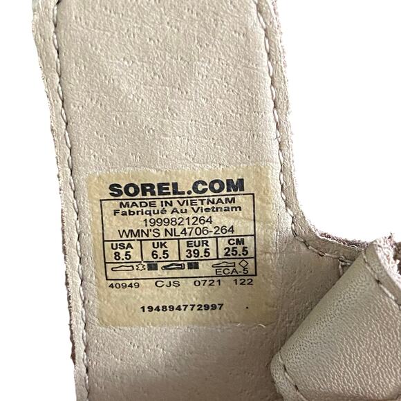 SOREL "Roaming Decon" Women’s Sandal/Shoe, Sling back, Taupe/Black, Size 8.5, - Picture 6 of 7